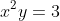 x^{2}y=3