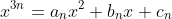 x^{3n}=a_nx^2+b_nx+c_n