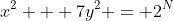 x^2 + 7y^2 = 2^N