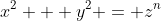 x^2 + y^2 = z^{n}