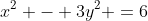 x^2 - 3y^2 =6