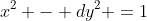 x^2 - dy^2 =1