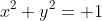 x^2+y^2= 1