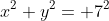 x^2+y^2= 7^2