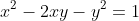 x^2-2xy-y^2=1