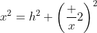 x^2=h^2+\left(\frac x2\right)^2~\implies~h=\frac x2 \cdot \sqrt{3}