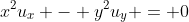 x^2u_x - y^2u_y = 0