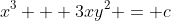 x^3 + 3xy^2 = c