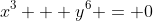 x^3 + y^6 = 0