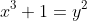 x^3+1=y^2