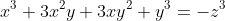 x^3+3x^2y+3xy^2+y^3=-z^3