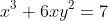 x^3+6xy^2=7