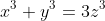 x^3+y^3=3z^3