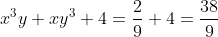 x^3y+xy^3+4=\frac{2}{9}+4=\frac{38}{9}