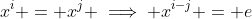 x^i = x^j \implies x^{i-j} = e