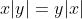 x|y|=y|x|