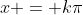 x = k\pi