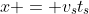 x = v_st_s