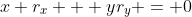 x r_x + yr_y = 0