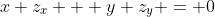 x z_x + y z_y = 0