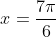 x=\frac{7\pi}{6}