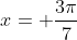 x= \frac{3\pi}{7}