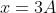 x=3A