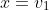 x=v_1