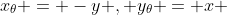 x_\theta = -y , y_\theta = x 