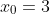 x_{0}=3