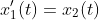 x_{1}'(t)=x_{2}(t)