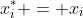 x_{i}^{*} = x_{i}