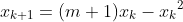 x_{k+1}=(m+1)x_k-{x_k}^2