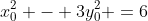 x_0^2 - 3y_0^2 =6