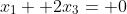 x_1+ 2x_3= 0