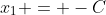 x_1 = -C