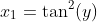 x_1=\tan^2(y)