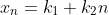 x_n=k_1+k_2n