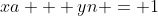 xa + yn = 1