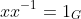 xx^{-1}=1_G