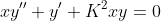 xy''+y'+K^{2}xy=0