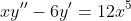 xy''-6y'=12x^{5}
