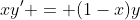 xy' = (1-x)y