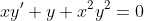 xy'+y+x^2y^2=0