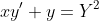 xy'+y=Y^2