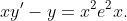 xy'-y=x^2e^2x.