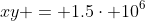 xy = 1.5\cdot 10^6