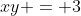 xy = 3
