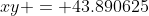 xy = 43.890625