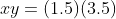 xy=(1.5)(3.5)